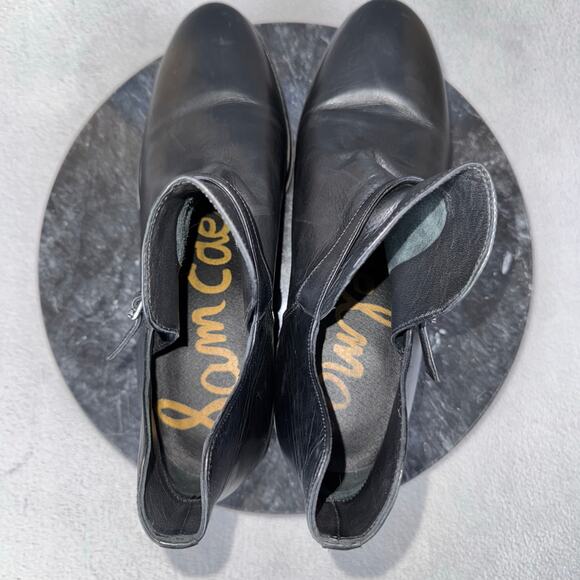 Sam Edelman Palmer Bootie Black Leather Pull On Women’s Size 9 US - Picture 6 of 8